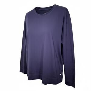 Koolaburra by UGG Long Sleeve Activewear Top in Navy Blue, Size Large